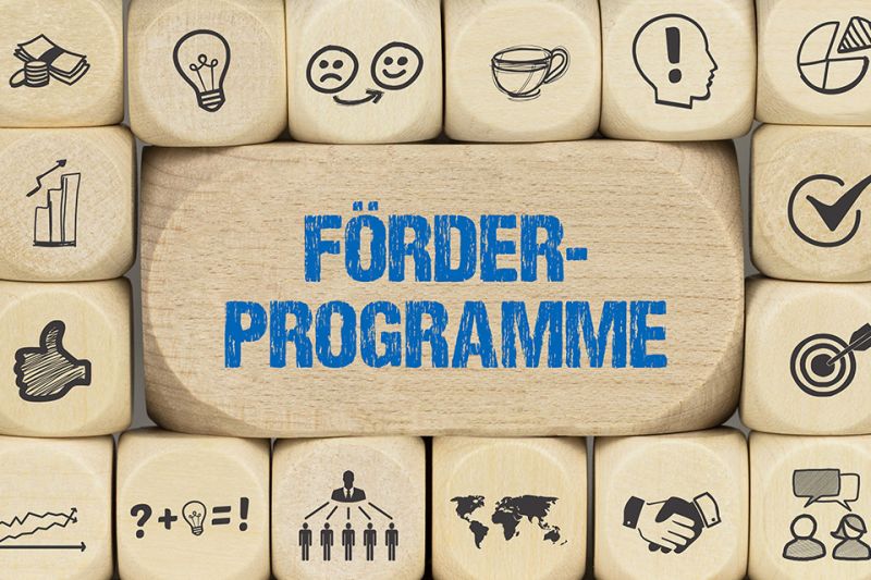 Foto: Schriftzug Förderprogramm
