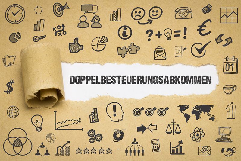 Foto: Schriftzug Doppelbesteuerungsabkommen